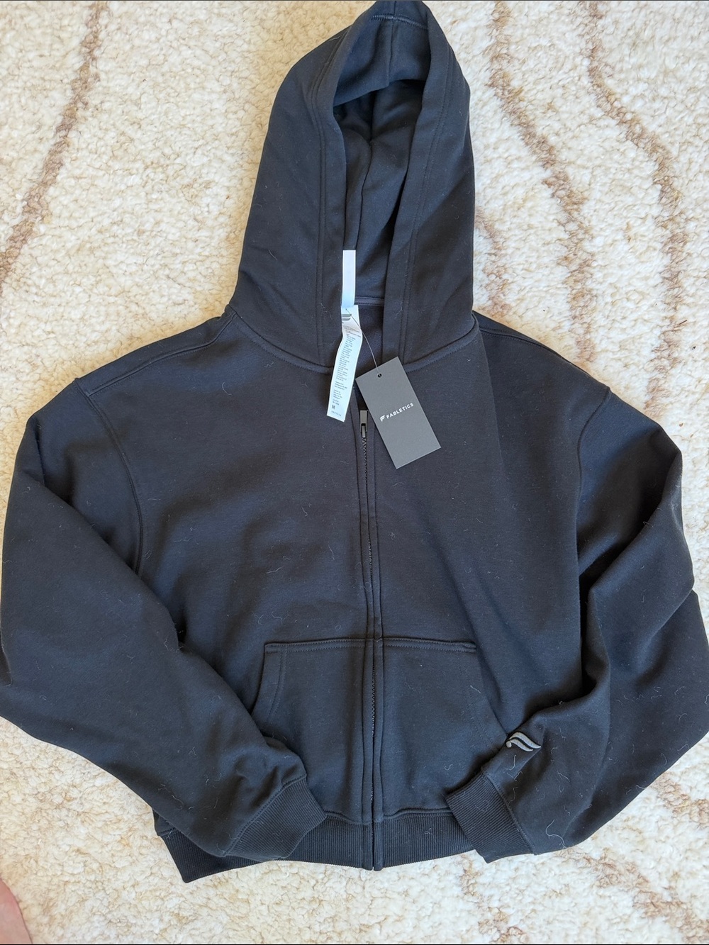 Fabletics Cozy Fleece Full Zip Hoodie NWT size m